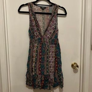 Fun flirty patterned summer dress